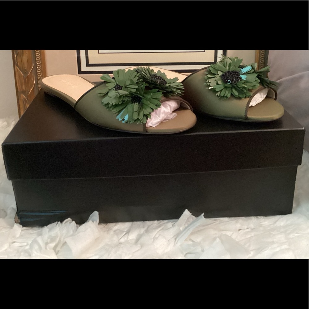 J.Crew Satin Floral Embellish Slides - Picture 3 of 9